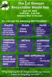 Gensan Recyclable Waste Fair