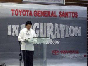 Mayor at Toyota Inauguration