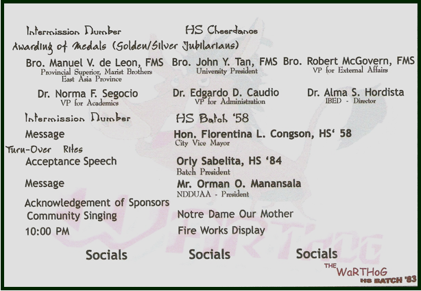 2008 NDDU Homecoming Programme Page 3
