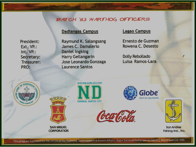 Batch 83 Officers
