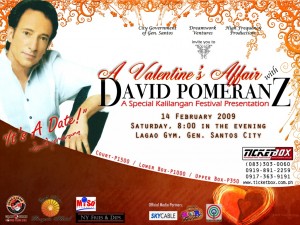 David Pomeranz Concert in GenSan Poster