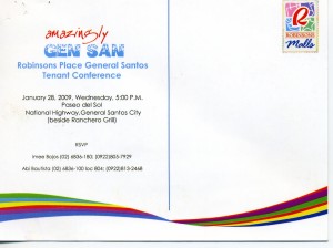 Robinsons Place GenSan invite 2