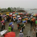 Waiting devotees