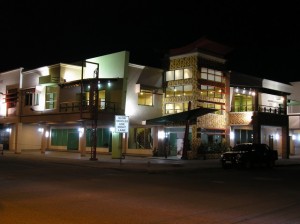 Pacquiao's JMP Building along South Osmena at night