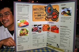 Pablo's Steaks and Crabs Menu Inside pages