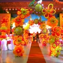 Red Carpet under Balloon Arches