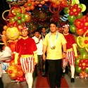 Senator Bong Revilla makes his entrance