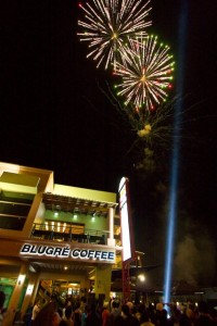 Firelights display at Blugre Opening