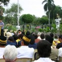 Mayor and the crowd
