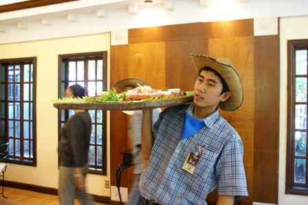 Ranchero Grill Davao Waiter with Angus Feast