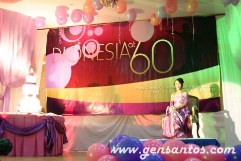 Debutante Dionisia Pacquiao on stage