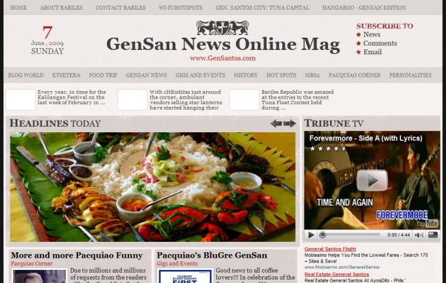 New GenSan News Online Mag Screenshot