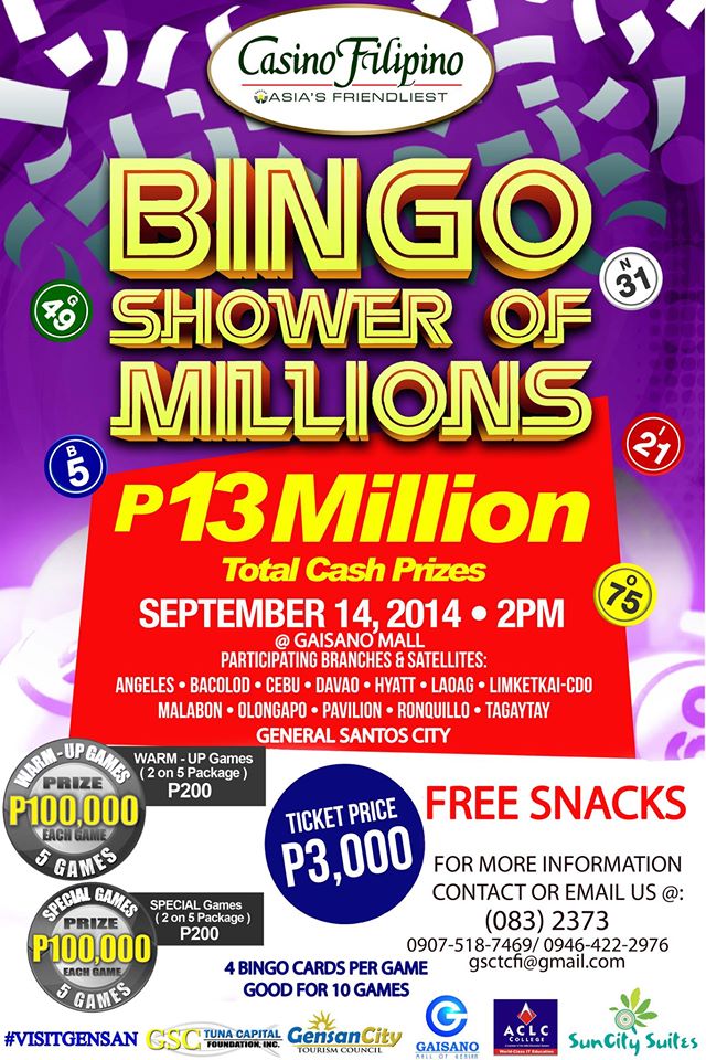 Bingo GenSan, Casino Filipino