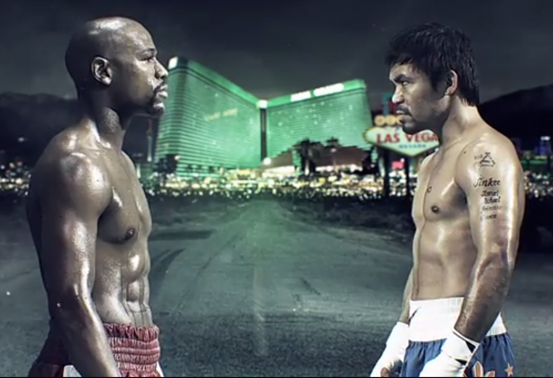 mayweather pacquiao fight tv commercial